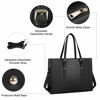 Picture of 15.6 inch Leather Laptop Tote Bag for Women - Waterproof, Professional Shoulder Computer Briefcase with Large Capacity