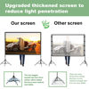 Picture of Projector Screen with Stand, DUYIKJ 100 inch Portable Foldable Projection Movie Screen Indoor Outdoor Four-Legged Stand Wrinkle-Free16:9 4K HD with Carry Bag for Home Theater Backyard Movie Night