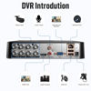 Picture of 8 Channel Security DVR Recorder with 500G HDD, 8CH Hybrid 4-in-1 CCTV DVR for Surveillance Camera, Supports 8CH Analog Cameras, DVR for Security Camera Home Surveillance System, Mobile APP & PC Remote