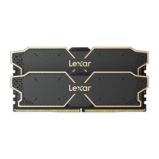 Picture of Lexar 32GB (2x16GB) THOR OC DDR5 RAM 6000MT/s CL32 1.35V Desktop Memory with Heatsink, AMD Expo and Intel XMP 3.0, Black (LD5U16G60C32LG-RUD)