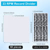 Picture of 60 Pcs Record Dividers 12.5 x 13.49 Inch Vinyl Record Accessories with 2 Sheets Black A-Z Stickers for Organizing Record Protection