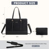 Picture of LOVEVOOK Laptop Bag for Women 17.3 inch Canvas Laptop Tote Bag, Large Capacity Work Bag with Clutch Purse, Computer Bag Office Business Briefcase, Casual Handbag for Travel College Teacher School