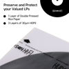 Picture of Hudson Hi-Fi Anti-Static Vinyl Record Inner Sleeves 250 Pack - Durable Clear Disc Sleeves- Protect Your LP Albums from Scratches, Dust & Dirt - Acid-Free Rice Paper Interior Disc Covers