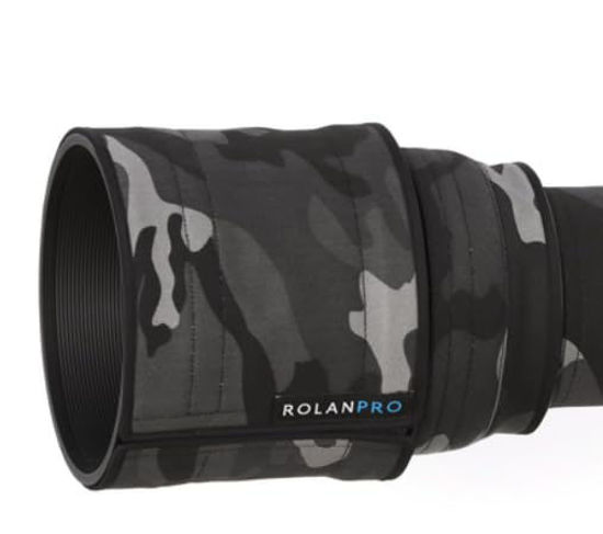 Picture of ROLANPRO Waterproof Lens Camouflage Coat for Nikon Z 600mm F6.3 VR S Rain Cover Lens Protective Sleeve Case Clothing-#18 Black Waterproof