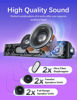 Picture of Computer Speakers, Hi-Fi Stereo Quality PC Speakers, USB Powered Computer Sound Bar with 3 EQ Modes, Bluetooth 5.0 and 3.5mm Aux-in Computer Speakers for Desktop PC, Monitor, Laptop,Tablet,Xbox