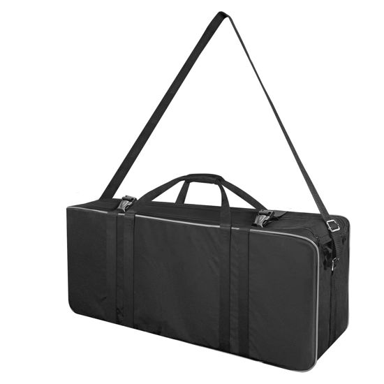 Picture of LimoStudio 30 x 10 x 13 inch (L x W x H) Photo Equipment Hard Frame Large Carry Bag, Shoulder Strap, Secure Belt, Thick Padded All Sides Inside, Soft Cushion Compartment Storage Protection, AGG2480