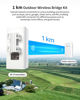 Picture of BrosTrend 5GHz 867Mbps Wireless Bridge, 1KM WiFi Bridge, Long Range Point to Point Outdoor CPE for PtP & PtMP, IP65, Plug and Play, Passive PoE Injector, for Barn Farm Garage Building Shop etc. 2 Pack