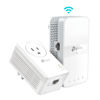 Picture of TP-Link Powerline Wi-Fi Extender (TL-WPA7617KIT) - AV1000 Powerline Ethernet Adapter with AC1200 Dual Band Wi-Fi, Gigabit Port, Passthrough, OneMesh, Ethernet Over Power, Plug & Play,White