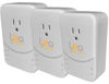 Picture of LEA Networks NetSocket1800 Powerline Adapter, HPAV2 MIMO, Filtered Outlet (3 Pack)