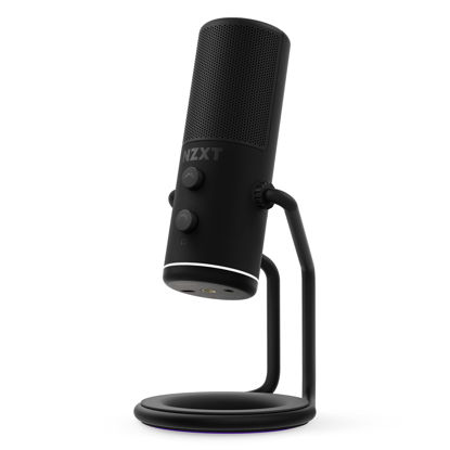 Picture of NZXT Capsule - AP-WUMIC-B1 - USB Cardioid Streaming, Gaming & Podcasting Microphone - Crystal Clear Voice Clarity - Built-in Shock Absorber - Easy Boom Arm Mounting - Twitch, Discord, YouTube - Black