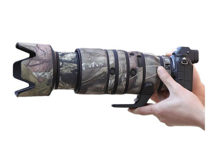 Picture of CHASING BIRDS Camouflage Waterproof Lens Coat for NIKON Z 100-400mm f/4.5-5.6 VR S Rainproof Lens Protective Cover (Pine Camouflage, with 1.4X and 2.0X TC)