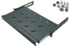 Picture of Electriduct 1U Keyboard Tray - Universal 19" Rack Mount Sliding Shelf for Network Equipment Server Cabinet Enclosure with Mounting Hardware - 10.8" Deep