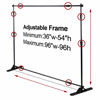 Picture of AkTop 8x8 ft Heavy Duty Backdrop Banner Stand Kit, Adjustable Photography Step and Repeat Stand for Parties, Portable Trade Show Photo Booth Background with Carrying Bag