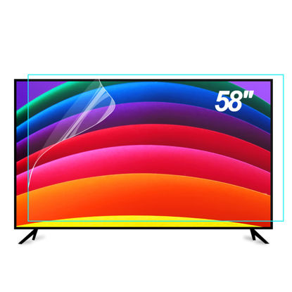 Picture of Anti Glare Film for TV 58 Inch Out Blue Light, Anti UV Relieve Eye Strain, 58 Inch TV Anti Glare Film Frosted Surface Anti Scratch