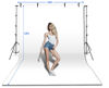 Picture of HYJ-INC Photo Video Studio 12 x10ft 100% Muslin White Backdrop with 10 x 8.5ft Stand Photography Background Support System Kit,Clamp, Carry Bag