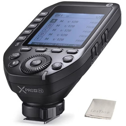 Picture of Godox XProII-N TTL Wireless Flash Trigger Compatible for Nikon, Wireless Flash Transmitter, 1/8000s HSS 2.4G TTL-Convert-Manual, Extra Large LCD Screen, Bluetooth Connection, New Hotshoe Locking