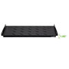 Picture of Navepoint 1U 19-Inch Fixed IT Network Cabinet Shelf for 450mm Depth Cabinet Enclosure Vented Black