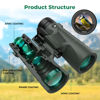 Picture of Gosky 10X42 HD Binoculars for Adults with Phone Adapter, High Power Binoculars with BAK4 Prism and FMC Lens, Waterproof Binoculars for Bird Watching Hunting Traveling Outdoor Sports