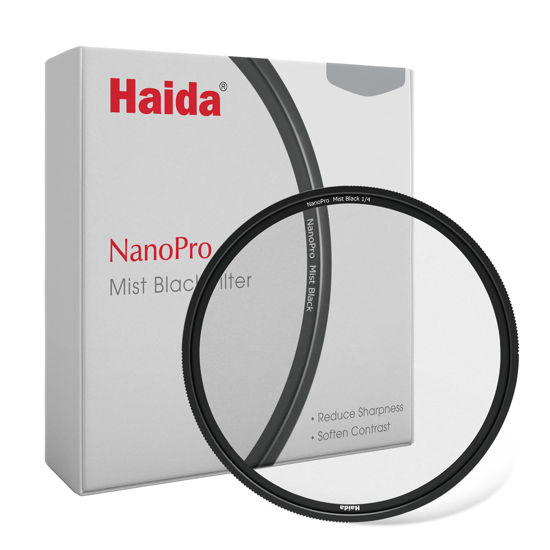 Picture of Haida NanoPro Multi-Coating Cinematic Effect Filter Mist Black 1/4 Soft Focus Optical Glass Filter Character Shooting Effect Filter 82mm