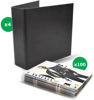 Picture of Tarifold DVD Bundle Kit - DVD Protective Storage Sleeves (100/PK) with 4 Black DVD 2-Ring Binders (10264-1)