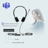 Picture of Yealink UH36 Professional Wired Headset - Telephone Headphones for Calls and Music, Noise Cancelling Headset with Mic for Computer PC Laptop（for Teams Optimized, Stereo,3.5mm Jack/USB Connection）