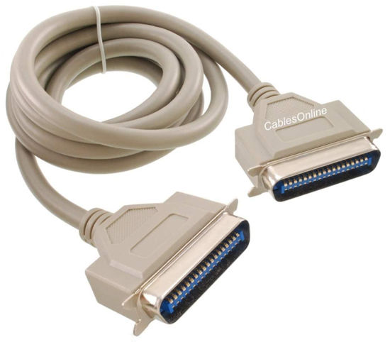 Picture of CablesOnline 25ft. Centronics-36 Male to Centronics-36 Male 36-Conductor Printer Cable, P-4025