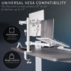 Picture of VIVO Fully Adjustable 13 to 32 inch Single Computer Monitor and Laptop Desk Mount Combo, Stand with Grommet Option, Fits up to 17 inch Laptops, White STAND-V002CW