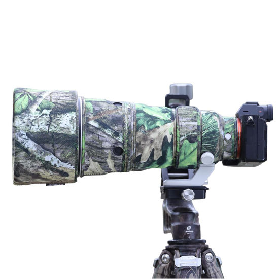 Picture of CHASING BIRDS Camouflage Waterproof Lens Coat for Sony FE 300mm F2.8 GM OSS Rainproof Lens Protective Cover (Green Leaf Camouflage, with 1.4X TC (SEL14TC))