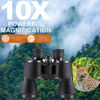 Picture of ZIYOUHU 10x50 HDHigh Power Binoculars Waterproof/Professional Binoculars for Adults,Compact Binoculars with Low Light Night Vision,Waterproof Binoculars for Bird Watching,Hunting (10x50 Black)