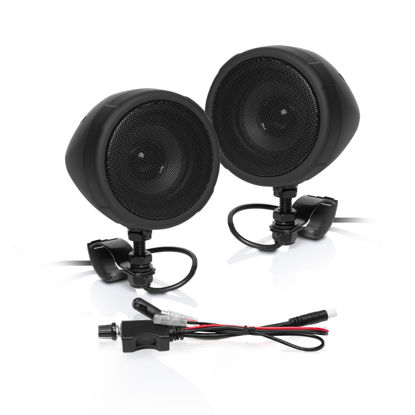 Picture of BOSS Audio Systems MCBK425BA 3 Inch Motorcycle Speakers - Built-in Bluetooth Amplifier, Weatherproof, Volume Control, ATV UTV Compatible