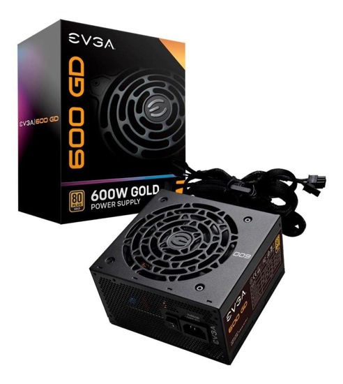 Picture of EVGA 100-GD-0600-V1, 600 GD, 80+ GOLD 600W, 5 Year Warranty, Power Supply