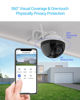 Picture of EZVIZ 360° Security Camera Outdoor, WiFi Camera for Home Security, Surveillance Camera, No Subscription with Motion Detection, Color Night Vision, Audio Pick-up, Waterproof, Alexa/Google, 256GB| C8C