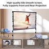 Picture of Projector Screen and Stand,GAINVANE 120 inch Portable Projector Screen Indoor Outdoor Projection Screen 16:9 4K HD Wrinkle-Free Light-Weight Movie Screen with Carry Bag for Backyard Movie Night