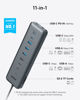 Picture of Anker USB-C Hub,11-in-1 10Gbps Data Hub with 4 USB-A and 4 USB-C Ports, 100W USB-C PD-in, Card Reader, 2-in-1 USB Connector, for USB-A and USB-C Laptop, MacBook, iPad and More (65W Adapter Included)