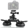 Picture of Professional Heavy Duty (20 lbs Load) DSLR Mirorrless Camera Suction Cup Car Mount Camcorder Vehicle Holder w/ 360°Panorama Ball Head + Quick Release Plate Compatible with Nikon Canon Sony RED BM