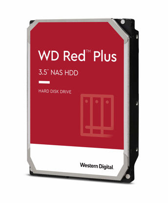 Picture of Western Digital 3TB WD Red Plus NAS Internal Hard Drive HDD - 5400 RPM, SATA 6 Gb/s, CMR, 256 MB Cache, 3.5" -WD30EFPX