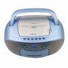 Picture of JENSEN CD-590-BL CD-590 1-Watt Portable Stereo CD and Cassette Player/Recorder with AM/FM Radio and Bluetooth (Blue)