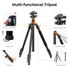 Picture of K&F Concept 78 inch Camera Tripod for DSLR Compact Aluminum Tripod with 360 Degree Ball Head and 10KG Load for Travel and Work K234A7+BH-28L (S210)