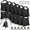 Picture of 12 Pack Photography Sandbag Heavy Duty Sand Bags with Zipper Weight Bag Saddlebag Design for Photography Stand with Spring Clamps & Buckle Sand bag Weights for Backdrop Stand Photo Tripod