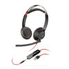 Picture of Plantronics Blackwire C5220 Binaural Headset with USB-A & 3.5 mm Jack, Black