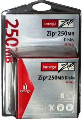 Picture of Iomega Zip Disk, PC/MAC Format, 250MB, 8/PK