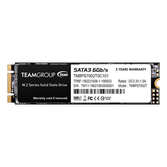 Picture of TEAMGROUP MS30 2TB with SLC Cache 3D NAND TLC M.2 2280 SATA III 6Gb/s Internal Solid State Drive SSD (Read/Write Speed up to 550/500 MB/s) Compatible with Laptop & PC Desktop TM8PS7002T0C101