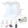 Picture of fotoconic Portable LED Light Box Photo Tent with Ring Light, 12 Inch 31cm Dimmable 3200K~6500K Warm White Lighting, 6 Color Backdrop for Product Photography Shooting