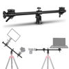 Picture of NEEWER 30"/76cm Horizontal Tripod Center Axis with 3/8" Screw, Aluminum Alloy 360° Rotatable 180°Vertical Adjustable Tripod Extension Boom Arm for Camera Macro Overhead Photography (Load up to 22lb)