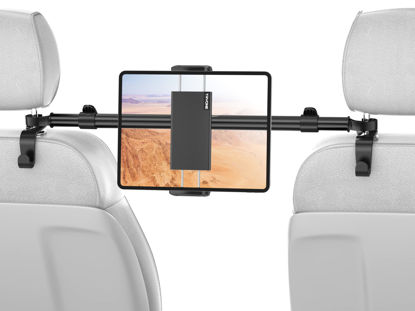 Picture of Car Tablet Holder Mount for iPad: Headrest Tablet Stand for Car Back Seat Compatible with iPad Pro Air Mini | Galaxy Tab | Kindle Fire HD | Switch OLED or Other 4.7-12.9" Devices