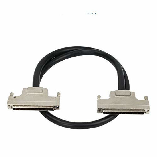 Picture of GZGMET SCSI Cable HPDB100 Cable HPDB 100 Pin Male to Male Cable Office Computer Connector (1.5 Meter)