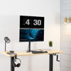 Picture of VIVO Dual Monitor Desk Stand Free-Standing LCD Mount, Holds in Stacked Vertical Position 2 Ultrawide Screens up to 34 inches, Black, STAND-V002L