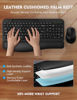 Picture of Wireless Keyboard and Mouse Combo, EAYBLLY Wave Keys Wireless Ergonomic Keyboard with Cushioned Wrist Rest, Phone Holder, 2.4GHz Silent Cordless Keyboard Mouse Set for Computer, Laptop, PC, Windows