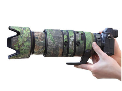 Picture of CHASING BIRDS Camouflage Waterproof Lens Coat for Nikon Z 100-400mm f/4.5-5.6 VR S Rainproof Lens Protective Cover (Green Leaf Camouflage)