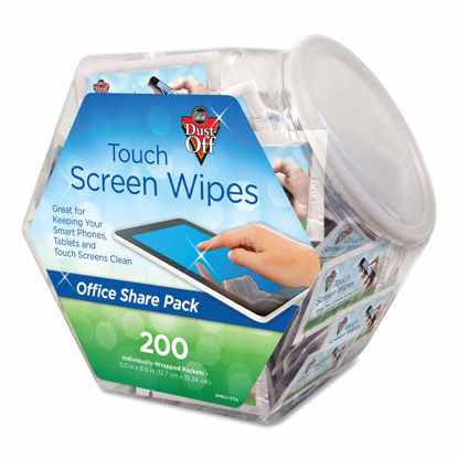 Picture of Falcon Dust-Off Touch Screen Wipes, Office Share Pack, 200/Pack (DMHJ)